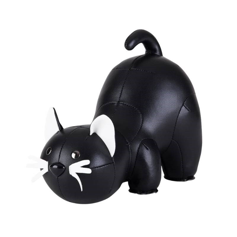 Classic Cat Bookend in black