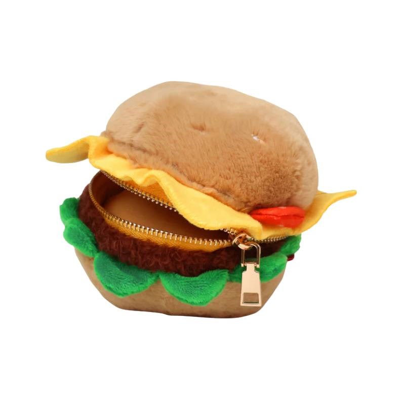 Burger Plush Zip Case