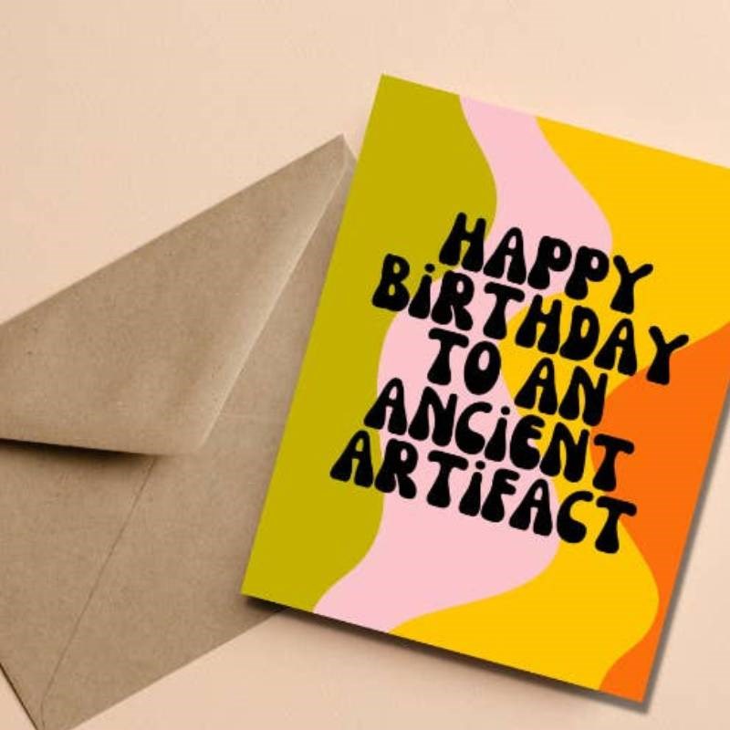 Happy Birthday Artifact Card