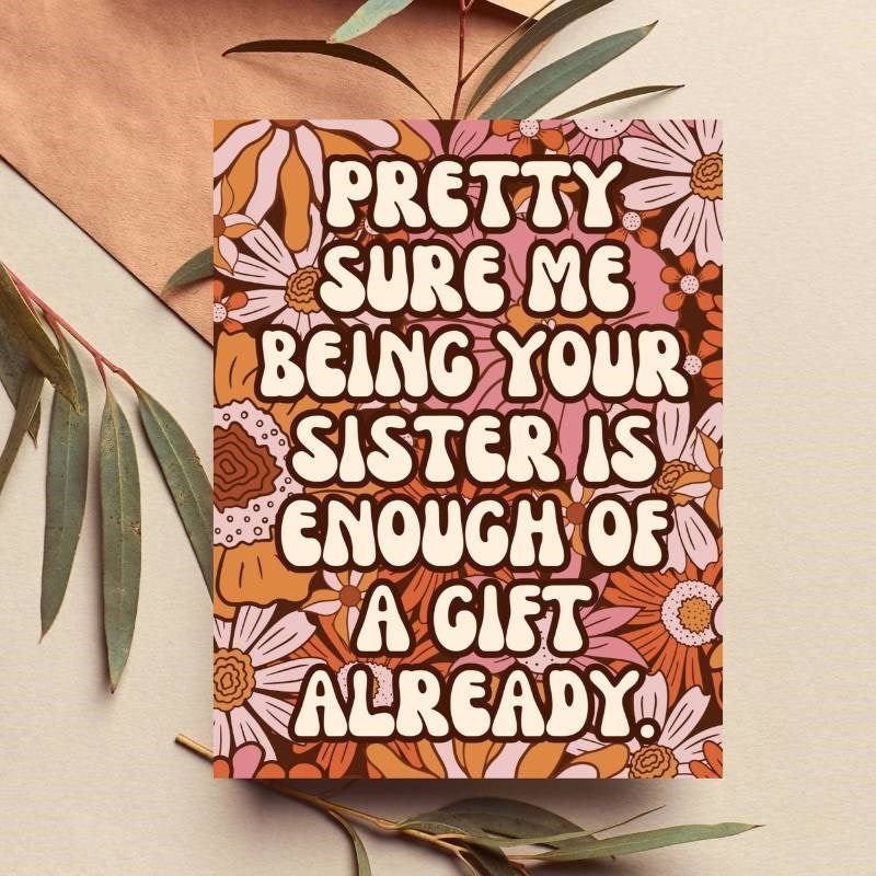Sister Birthday Card