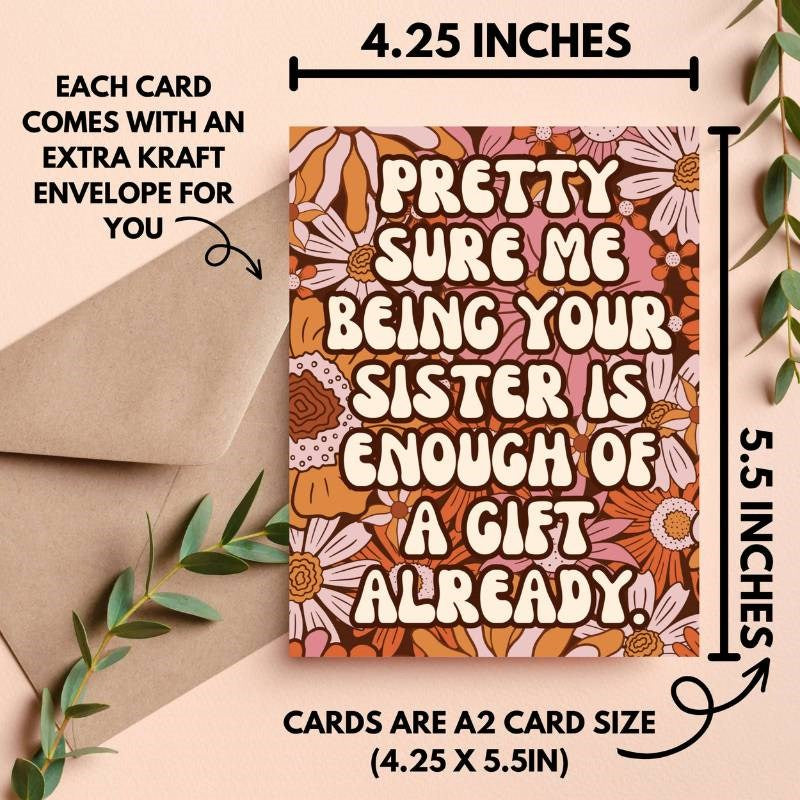 Sister Birthday Card