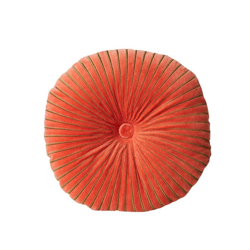 Round Ripple Cushion 50cm in sienna