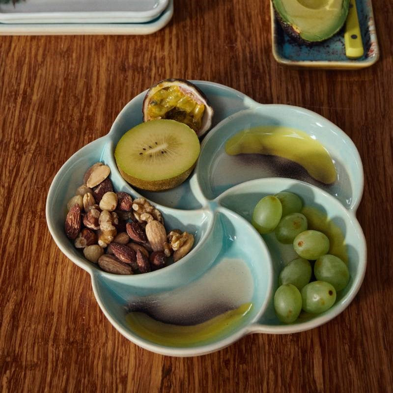 70s Ceramics: Snack Tray in glint
