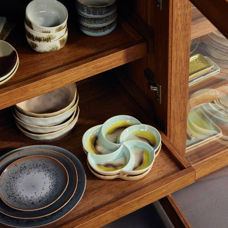 70s Ceramics: Snack Tray in glint