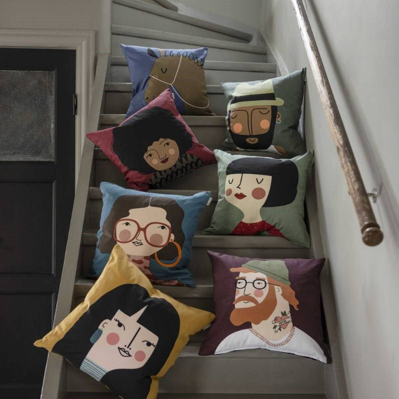 Hedvig Face Cushion Cover 50cm