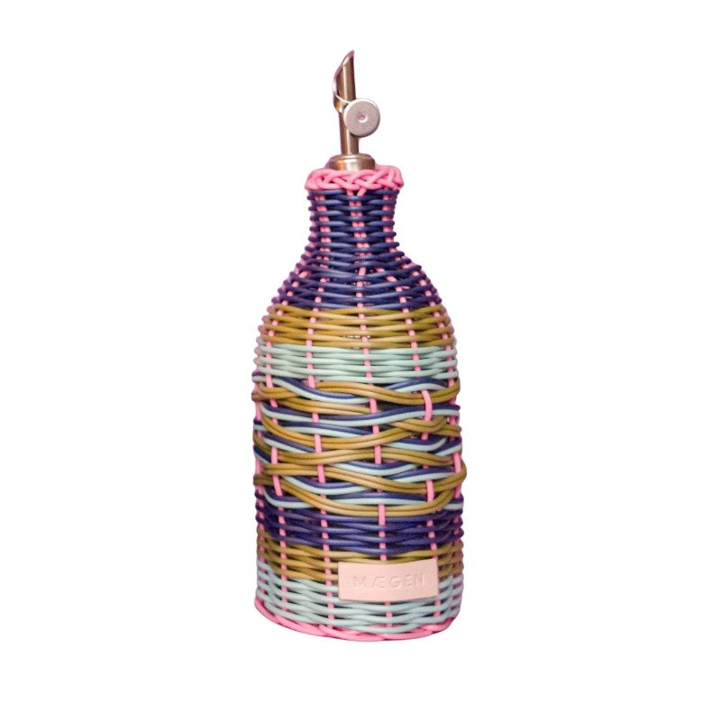 Oil Pouring Bottle in pink, navy