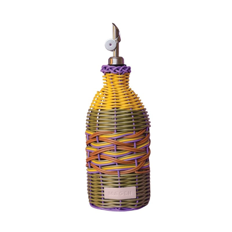 Oil Pouring Bottle in yellow, lilac