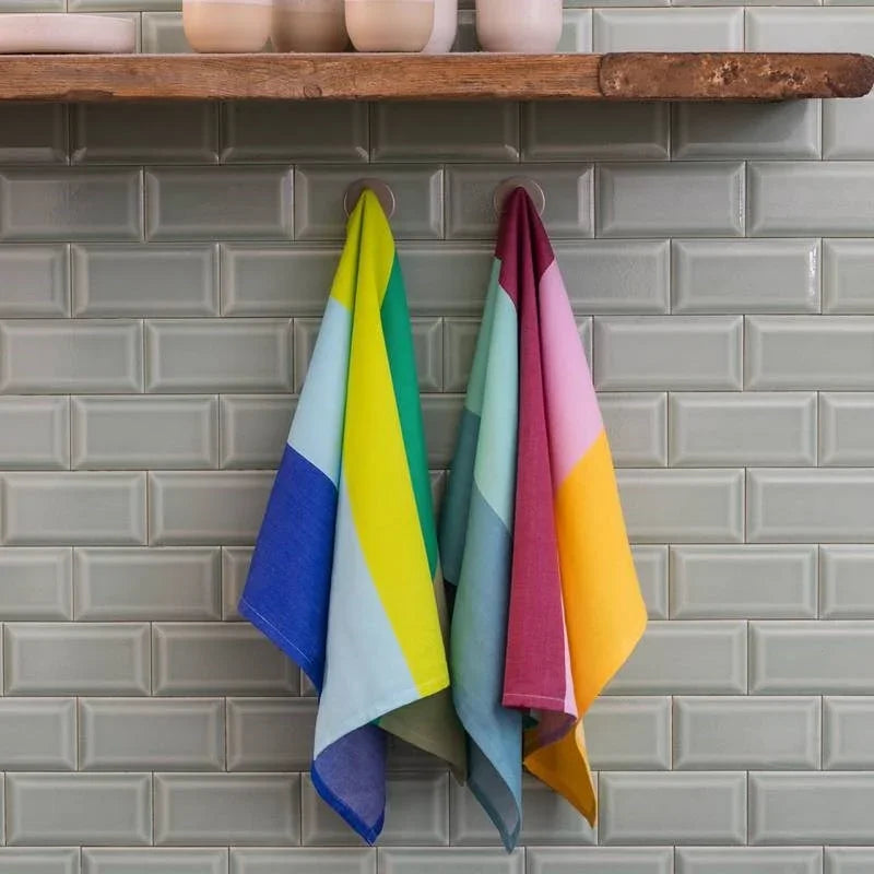Tea towels, set of 2, in horizon block