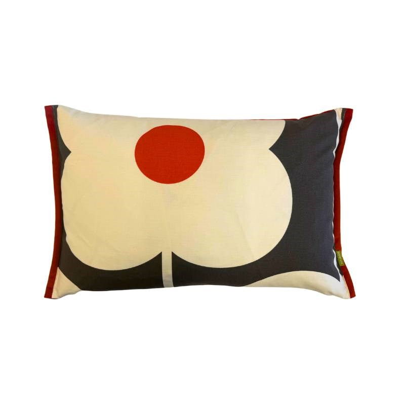 Abacus Flower Cushion cover 60x40cm in tomato red