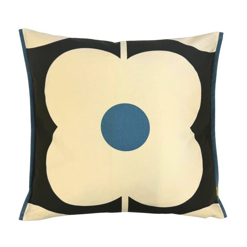 Abacus Flower Cushion cover 60cm in powder blue