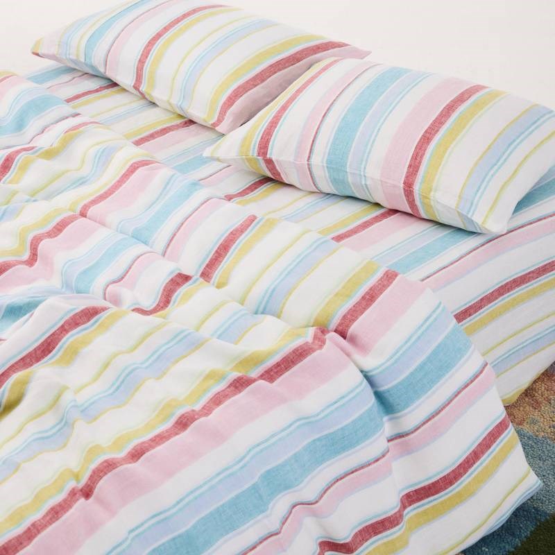 Linen Pillowcase Pair in bellissimo stripe
