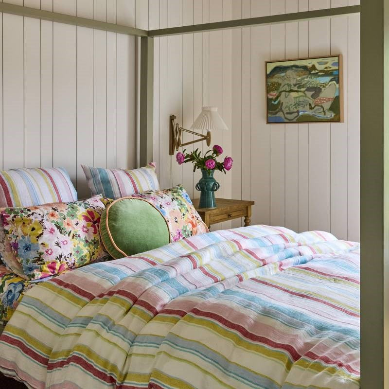 Bellissimo Stripe Linen Quilt Cover