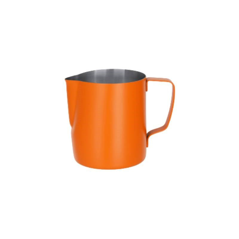 Milk Frothing Jug 600ml in orange