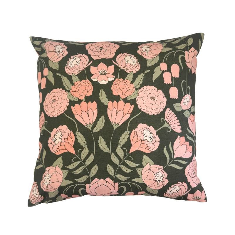 Mystery Garden Cotton Cushion Cover 45cm in Victorian