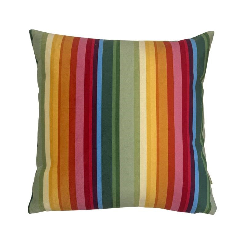 Rainbow Stripe Velvet Cushion Cover 43cm