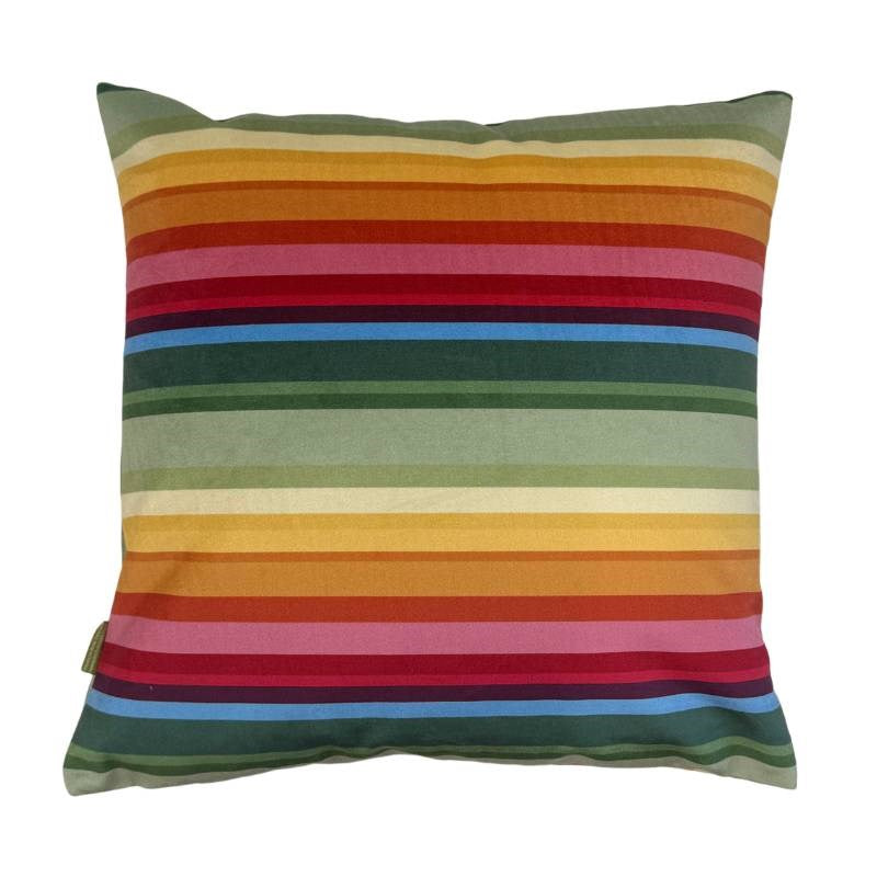 Rainbow Stripe Velvet Cushion Cover 43cm
