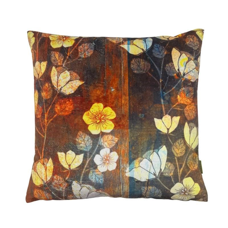 Wabi Sabi Floral Velvet Cushion Cover 43cm