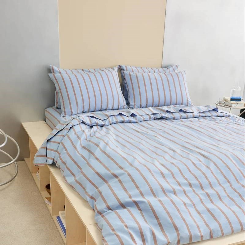 Pillowcase Pair in chambray blue