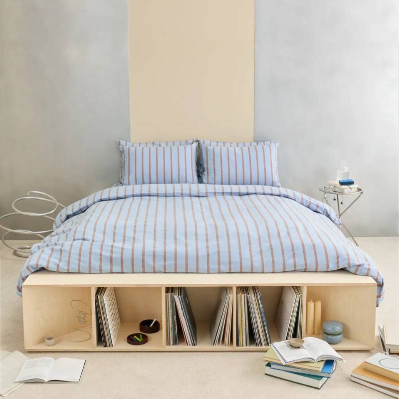 Quilt Cover in chambray blue