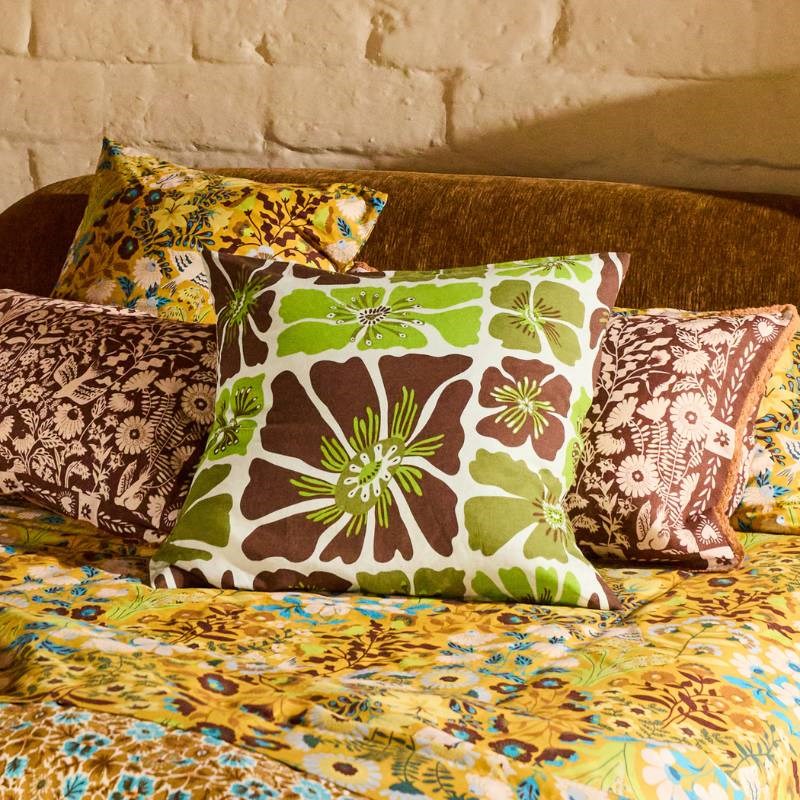 Jolene Linen European Pillowcase pair in fluorite