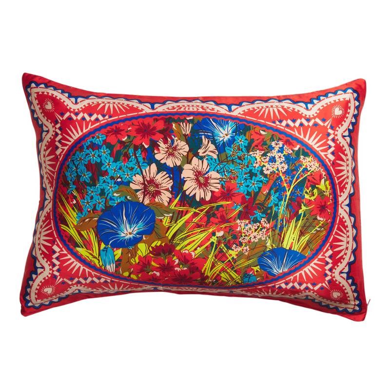 Ramona Silk Pillowcase in poppy