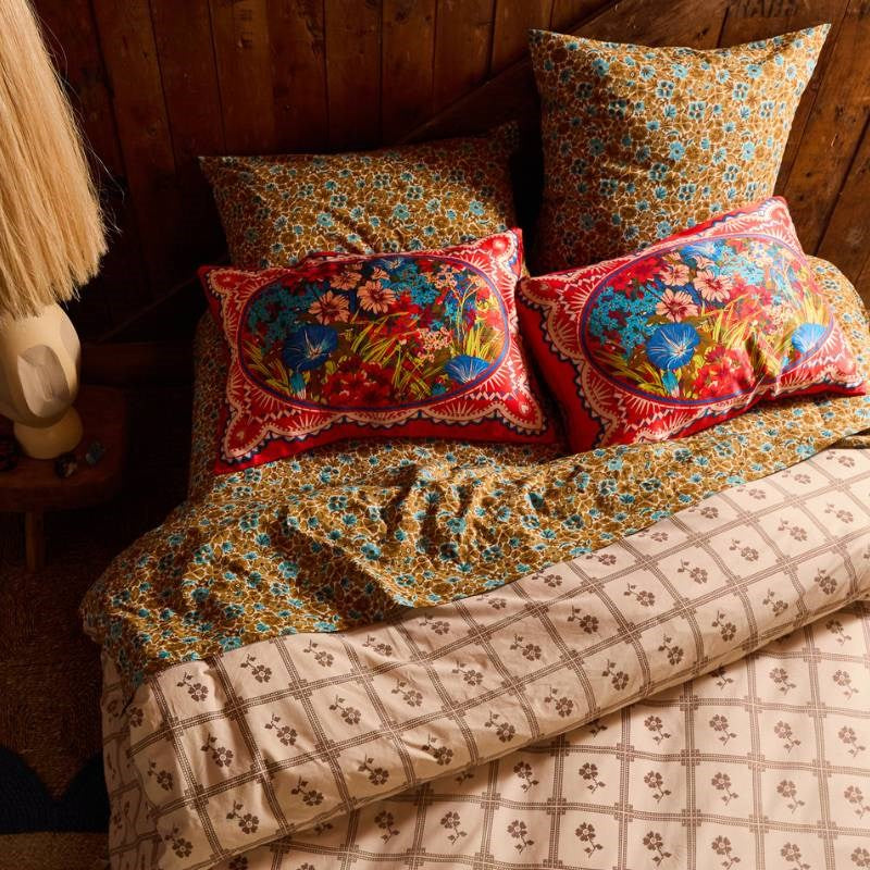 Ramona Silk Pillowcase in poppy