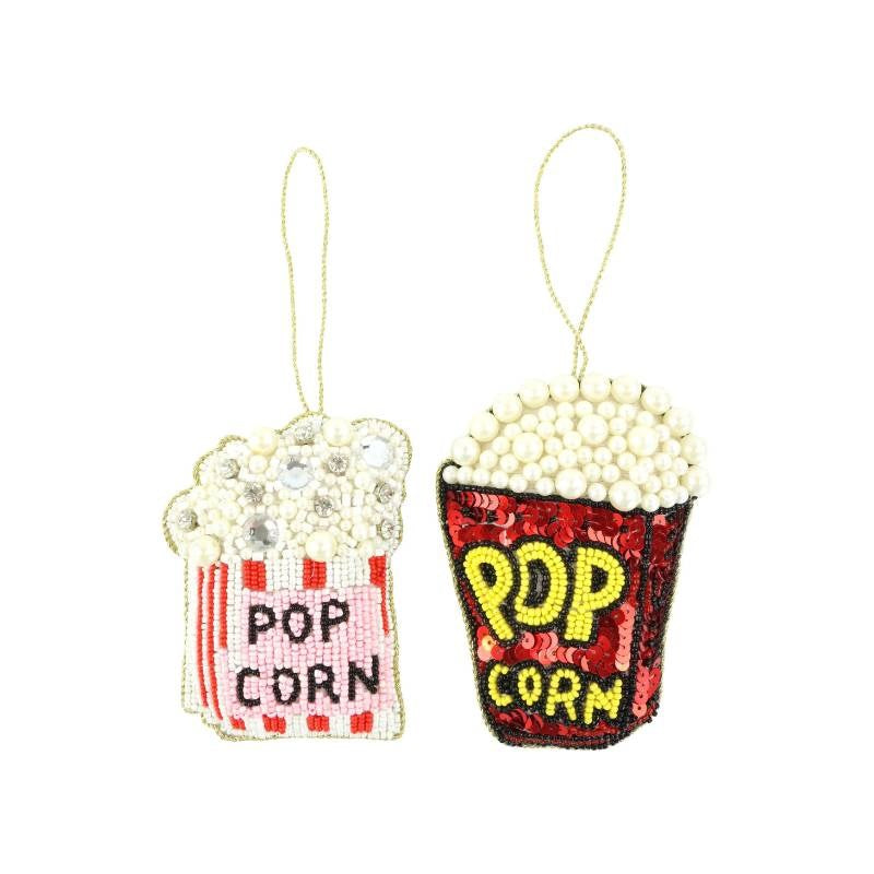 Pearl Popcorn Decorations, set of 2