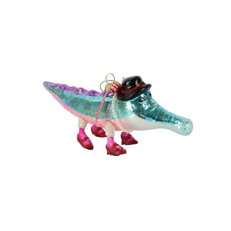 Glass Christmas Decoration Crazy Crocos