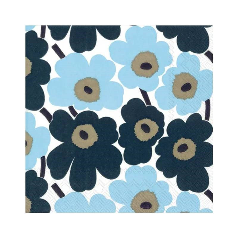 Serviettes in Mini Unikko Blue