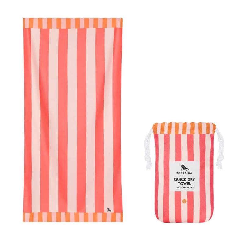Clubhouse Collection Beach Towel in raspberry road