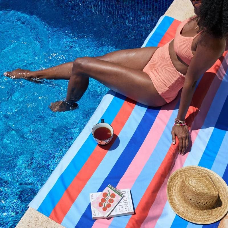Summer Collection Beach Towel in ocean pavilion