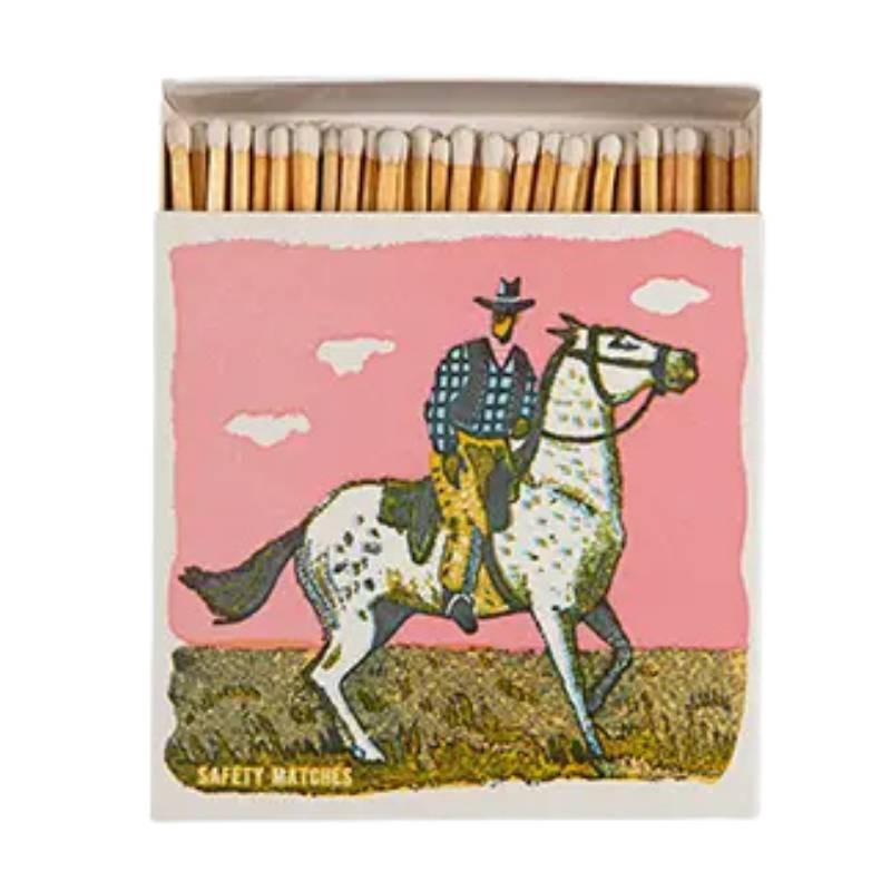 Pink Cowboy Safety Matches