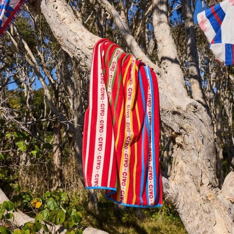 Ciao Stripe Terry Beach Towel 175x95 cm