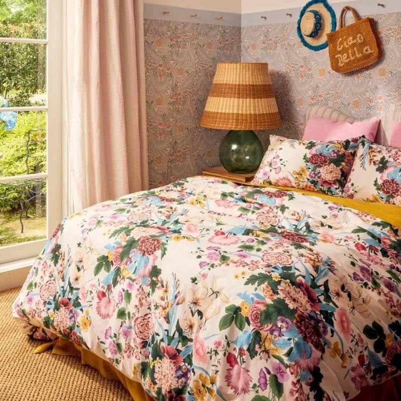 Belle Floral Organic Cotton Quilt Cover Super King