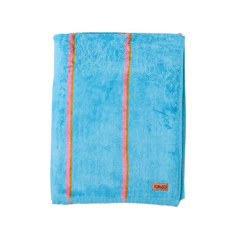 Aegean Stripe Bamboo Terry Bath Towel 140 x 70 cm