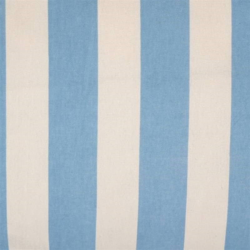 Artisan Stripe Cushion Cover 60x40cm with Fringes in ivory, blue