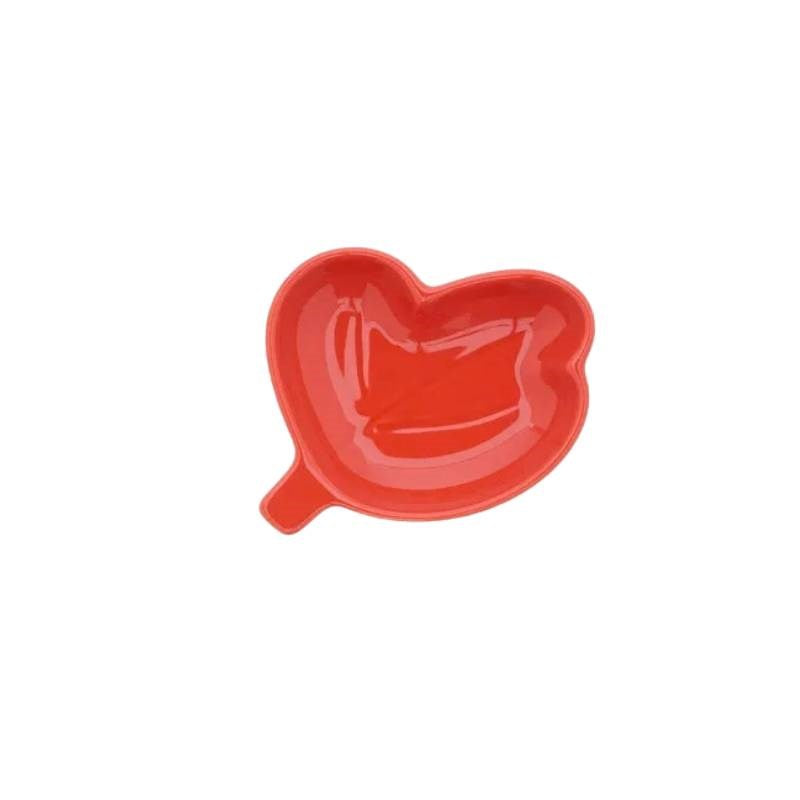 Kukasta Kukkaan Plate 9cm in orange red