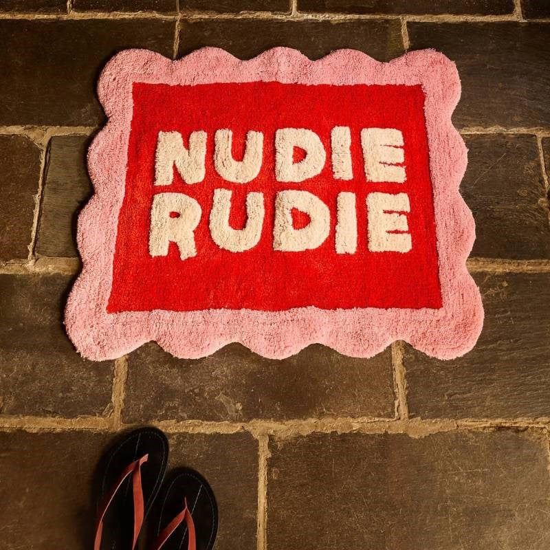 Romy Nudie Bath Mat in poppy