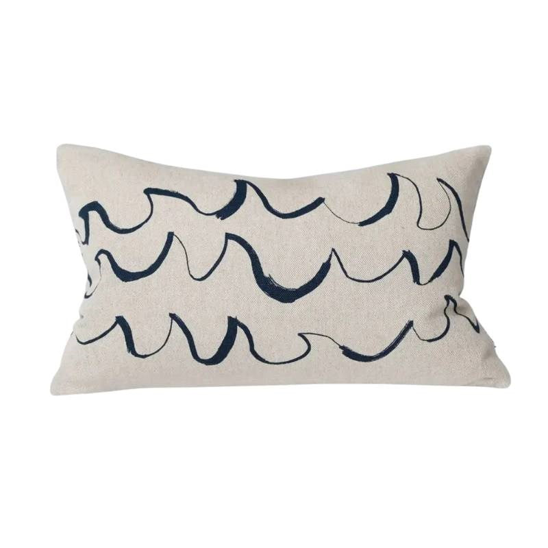 Wave Cushion Cover 60x40 in nature