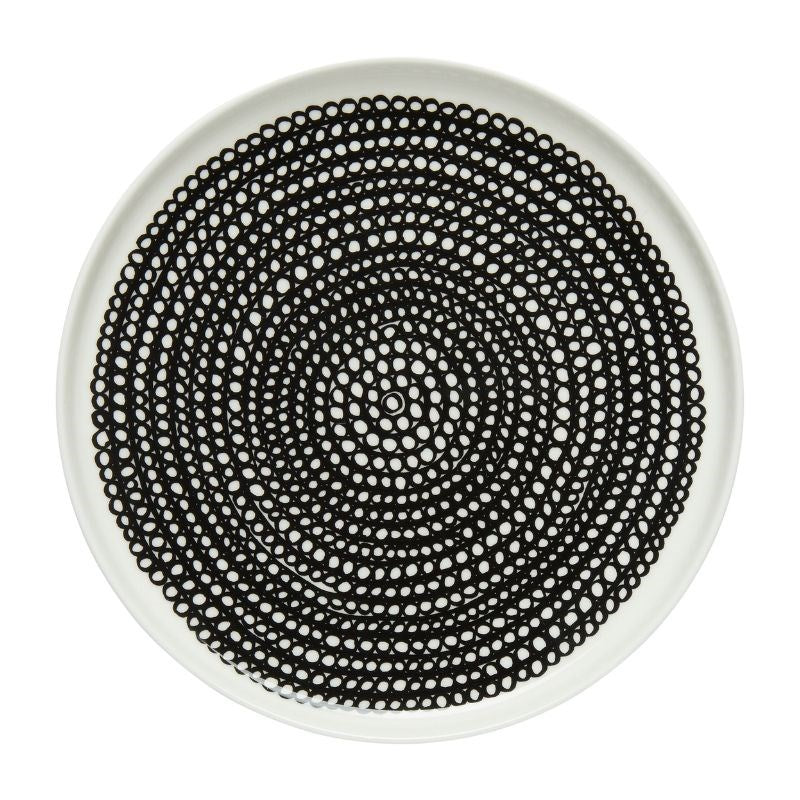 Rasymatto Plate 25cm in white, black