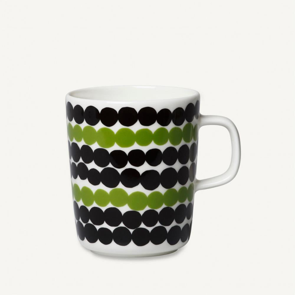 Rasymatto mug 250ml in white, black, green