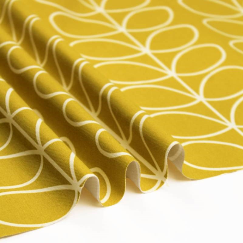 Linear Stem in dandelion yellow fabric