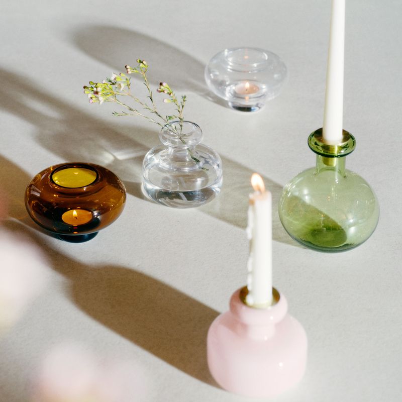 Puteli Candle Holder in powder - Bolt of Cloth - Marimekko