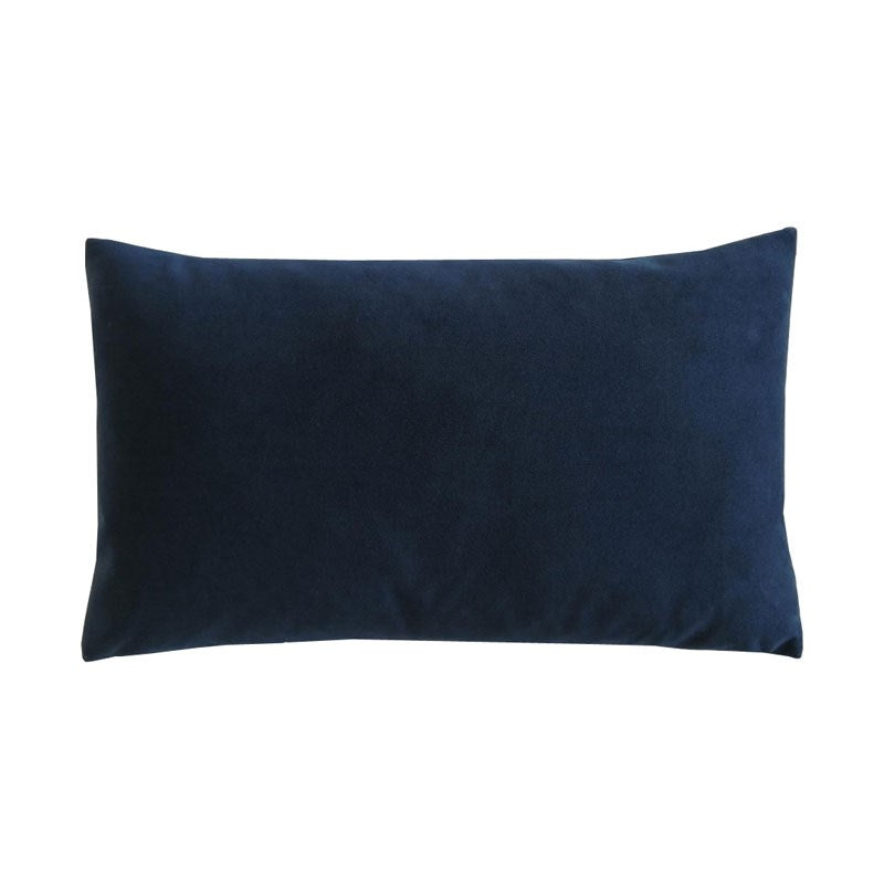 Plush Velvet Cushion Cover 50x30cm in indigo