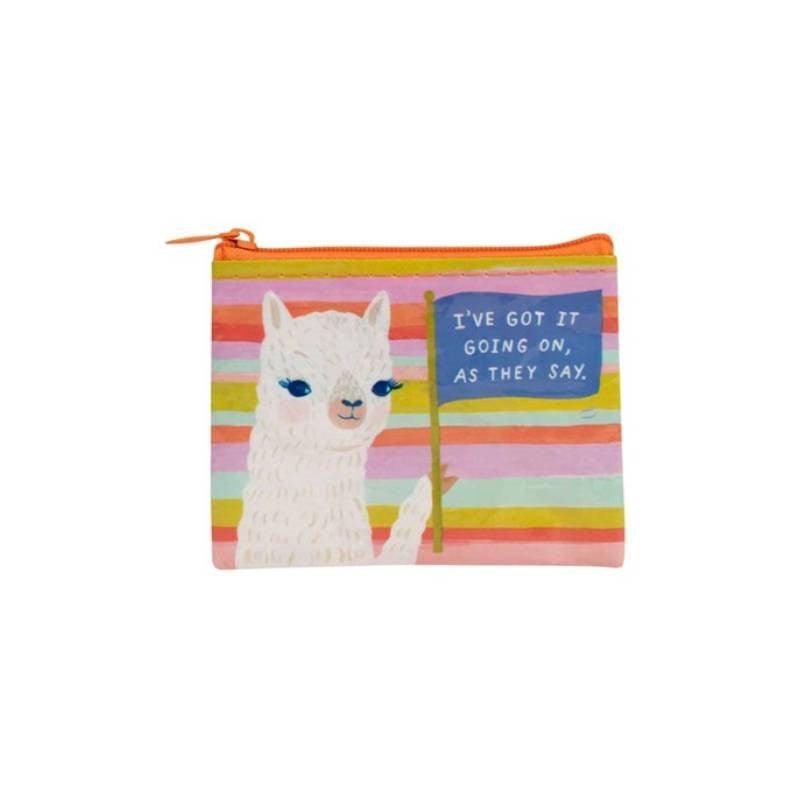 Coin Purse - I&#39;ve Got It Going On - Bolt of Cloth - Blue Q