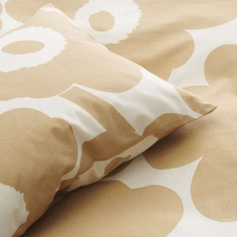 Unikko Pillow Case 50x70/75cm in cotton, beige