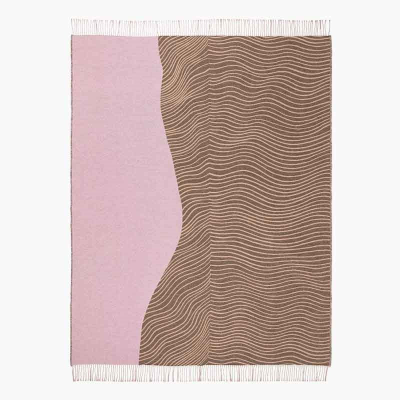 Gabriel Nakki Blanket 130x170cm in pink, brown