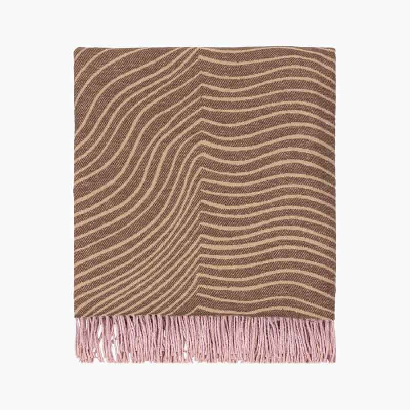 Gabriel Nakki Blanket 130x170cm in pink, brown