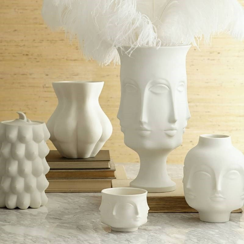 Muse Votive Candle Holder in white
