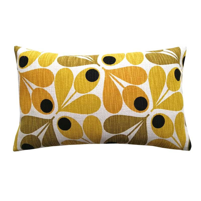 Acorn Cup Cushion Cover 50x30cm in saffron